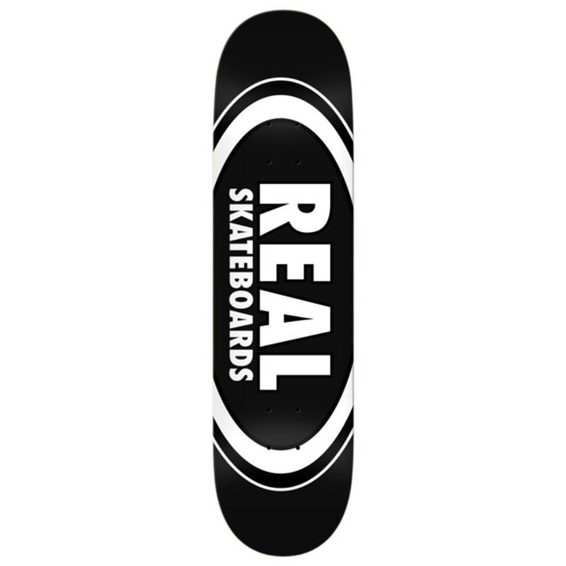 Team Classic Oval Black 8.25” Skateboard Deck