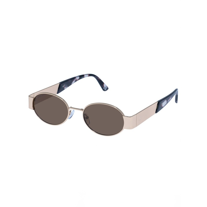 Mars Satin Gold Charcoal/Brown Mono Sunglasses