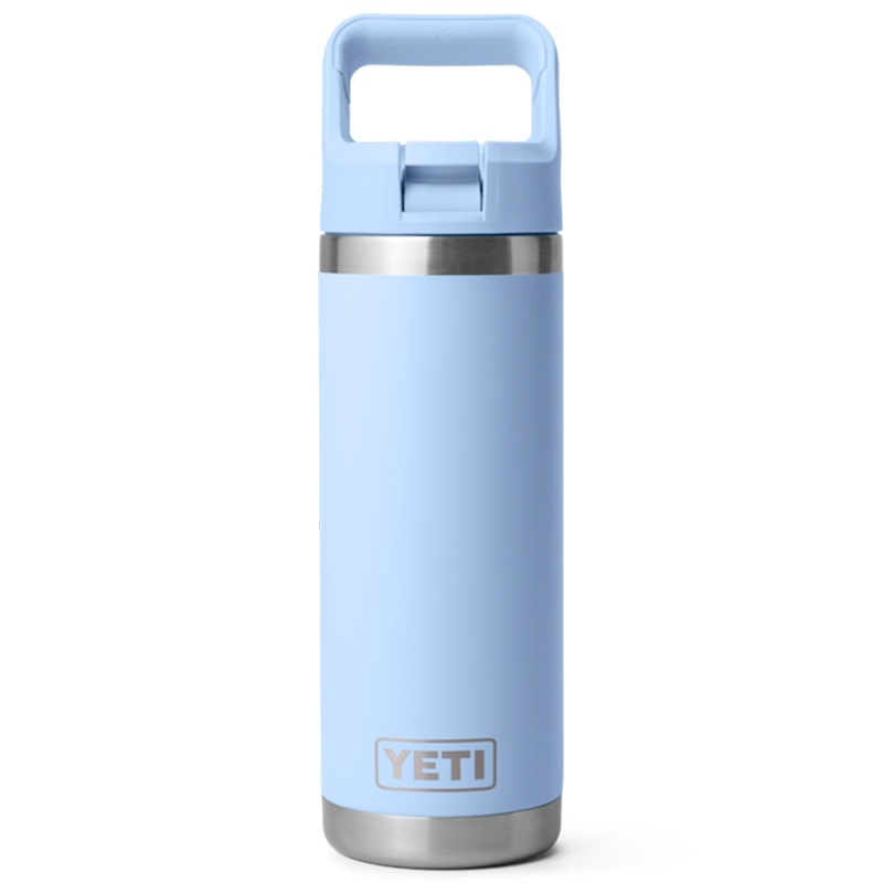 Rambler 18oz Big Sky Blue Straw Bottle