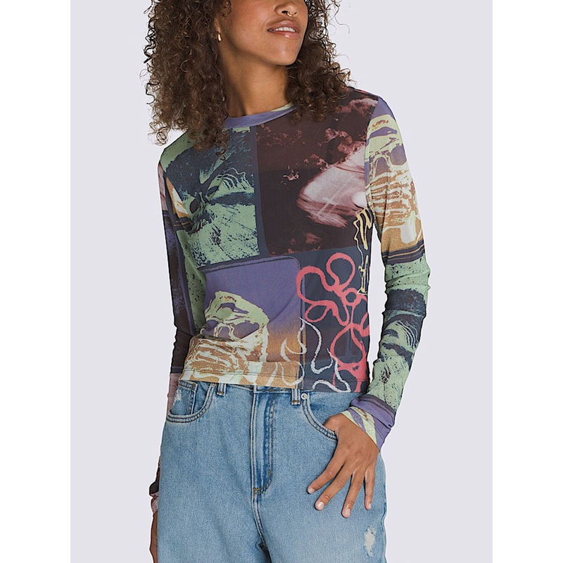 Ludlow Mesh Long Sleeve Top