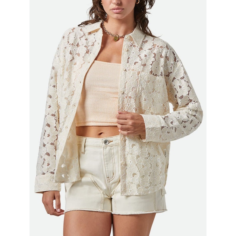 East Side White Long Sleeve Buttondown Shirt