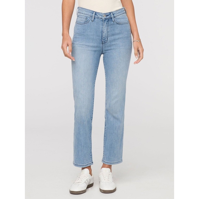 No Sweat High Rise Slim Straight Mystic Blue Jeans