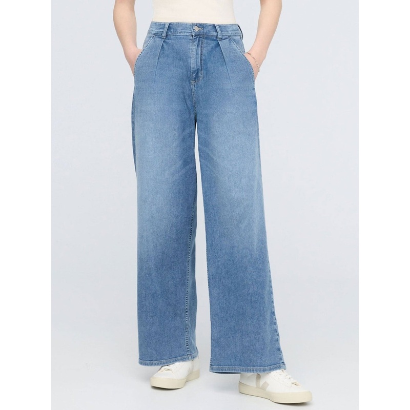 Perfomance Lite Pleated Slate Indigo Jeans