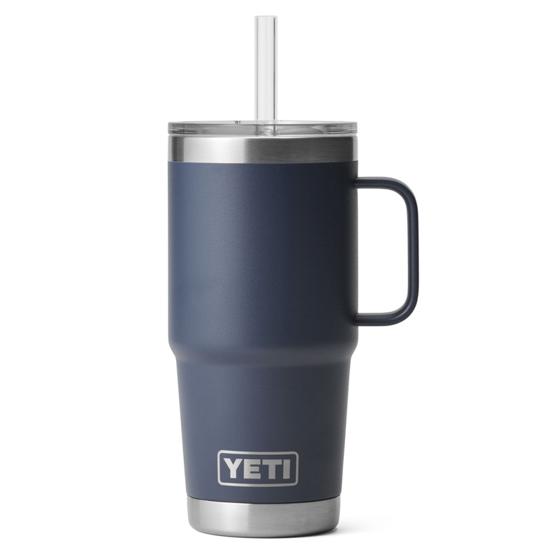 Rambler Navy 25oz Straw Mug
