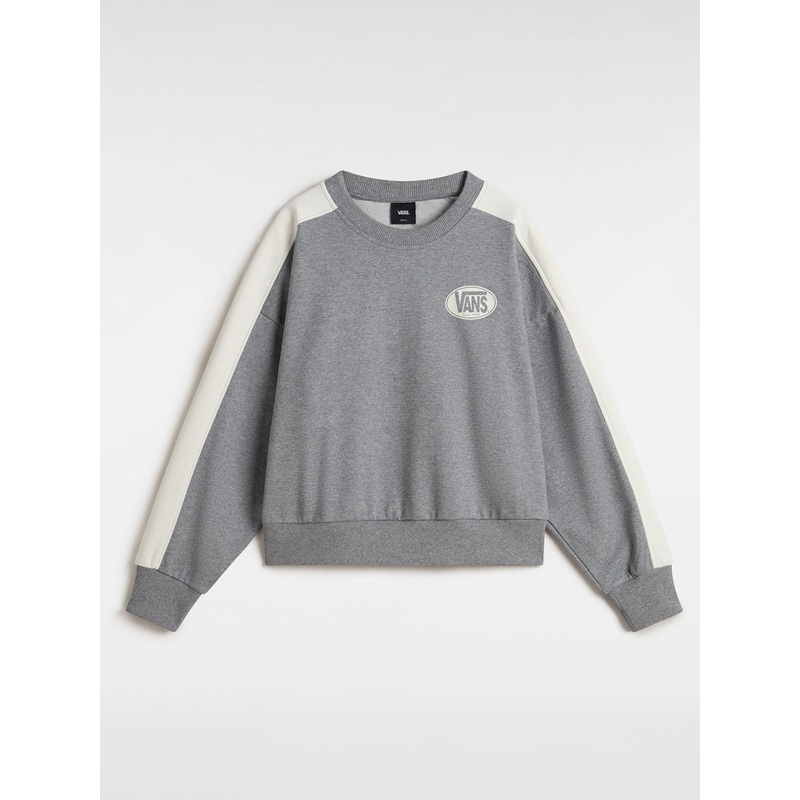Retro Color Block Crewneck Sweatshirt
