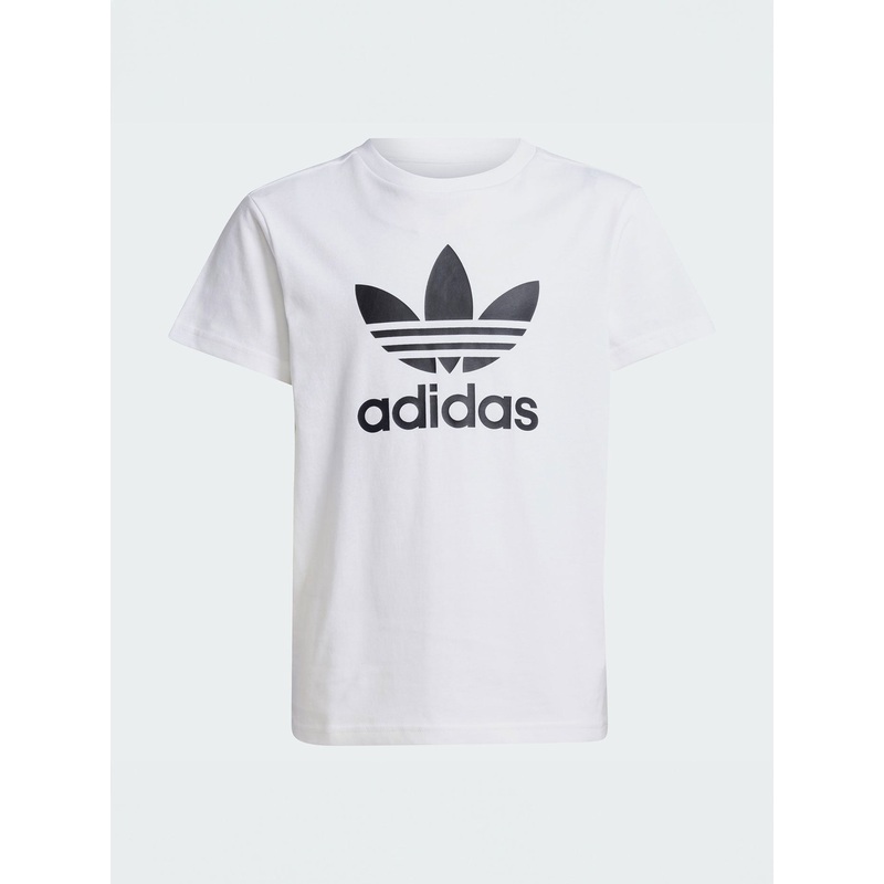 Adicolor Trefoil White T-Shirt (Boys 7-14)