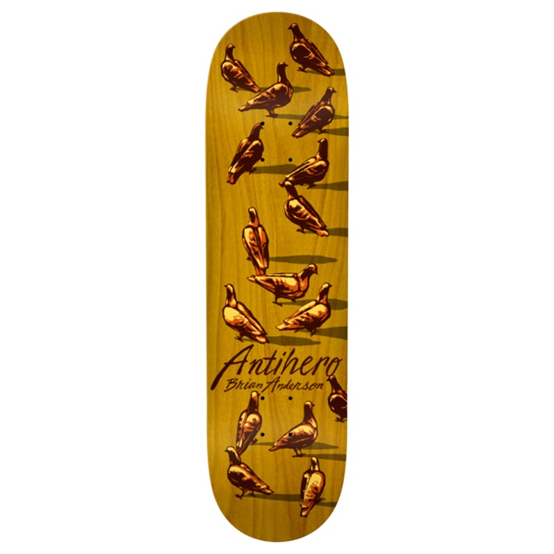 Dawn Of The Pigeon Anderson Shape 8.8” Skateboard Deck
