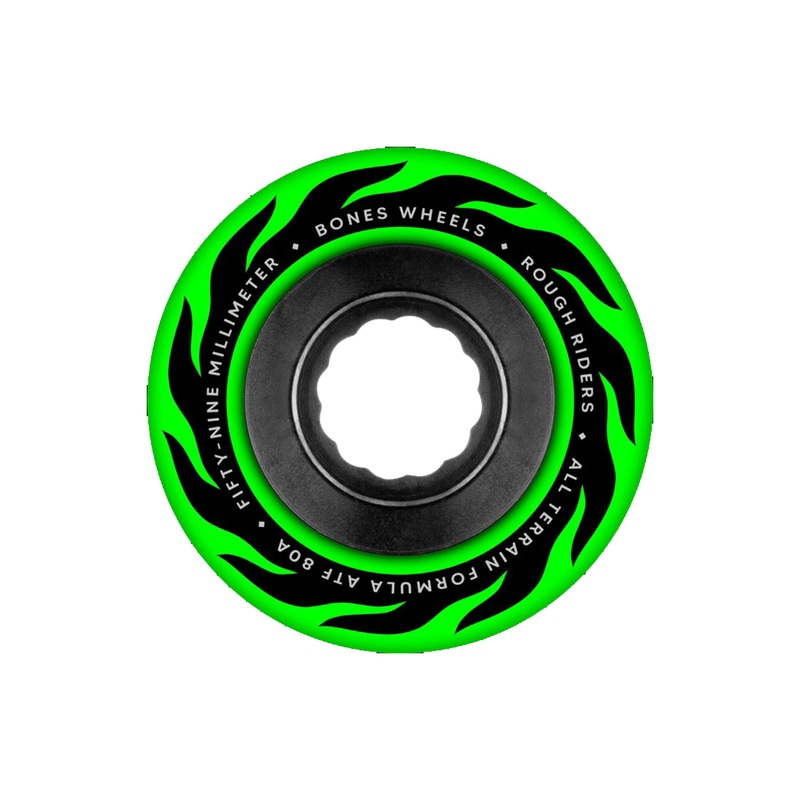 Atf Rough Riders Eternal Flame Green Skateboard Wheels