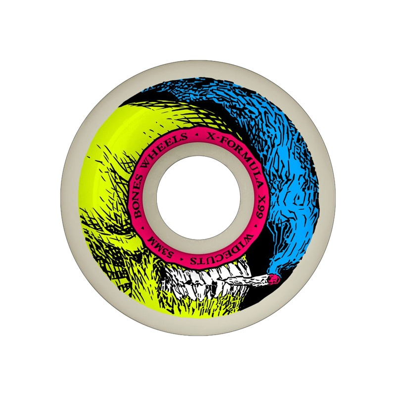 X-Formula V6 Widecut Smokin Skull Skateboard Wheels